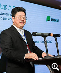 Гуо Шиминг, генеральный директор Suifenhe Sanxia Economic and Trade.  Далян (Китай) 11.01.2019. Фото © ilimgroup.ru