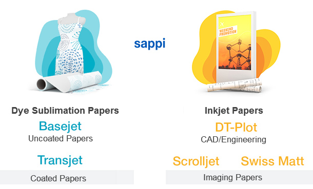 Sappi Sublimation & Inkjet grades