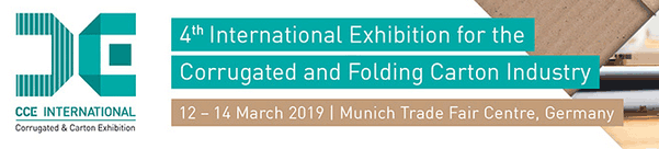 CCE (Corrugated and Folding Carton Industry). Munich, 12-14 March 2019 ©  cce-international.com)